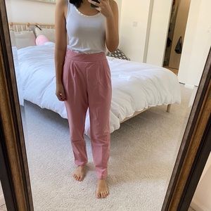 Asos Pink High Waisted Trousers